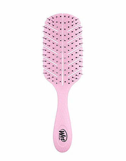 Picture of Wet Brush Go Green Detangler Hairbrush with Soft IntelliFlex Bristles, Detangler for All Hair Types - (Pale Pink)