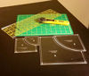 Picture of Drunkards Path Quilting Templates 7" & 3.5", with 1/4" Seam Allowance - 4 Piece Acrylic Template Set