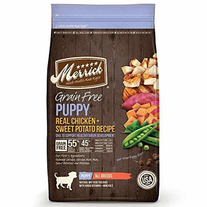 Picture of Merrick Grain Free Puppy Chicken Sweet Potato Recipe Dry Dog Food (4 lb)