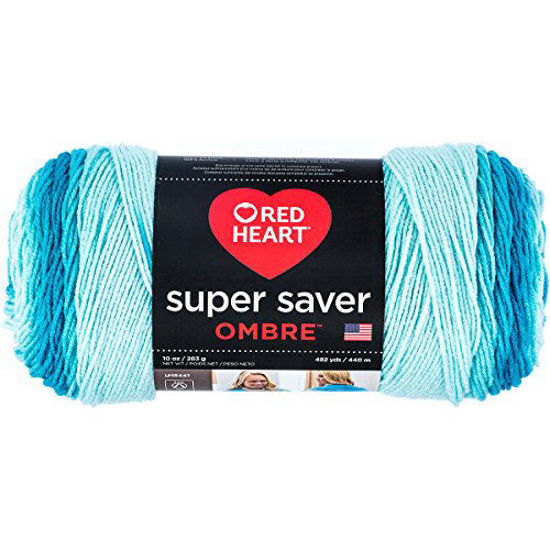 Picture of Coats & Clark Super Saver Ombre Yarn, 10 oz, Scuba