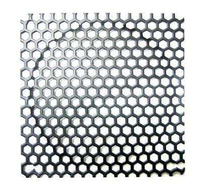 Picture of 140mm Steel Mesh Filter Grill w/Large Honeycomb 6mm Holes - Black
