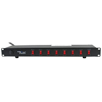 Picture of 1U Rack Mount Outlet Strip 8 Switched Outlets