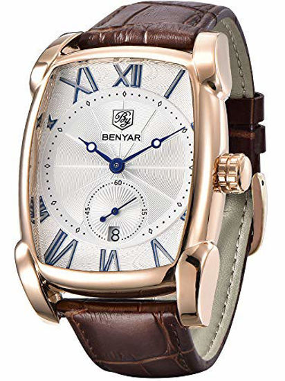 Benyar 2021 Top Brand Leather Watch Men's Classic Quartz Watch 50m  Waterproof Clock Men's Sports Chronograph Relogio Masculino - Quartz  Wristwatches - AliExpress