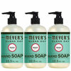 Picture of Mrs. Meyer's Clean Day Liquid Hand Soap, Cruelty Free and Biodegradable Formula, Basil Scent, 12.5 oz- Pack of 3