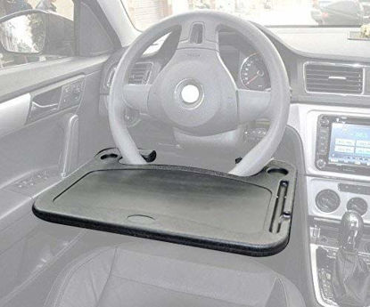 Picture of Cutequeen Trading car 1pcs Eating/Laptop Steering Wheel Desk Black(Pack of 1)