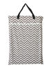 Picture of Large Hanging Wet/Dry Cloth Diaper Pail Bag for Reusable Diapers or Laundry (Chevron)