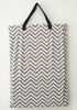 Picture of Large Hanging Wet/Dry Cloth Diaper Pail Bag for Reusable Diapers or Laundry (Chevron)