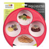 Picture of Meal Measure Portion Control Plates | Container for Weight Loss or Diet Tools | Red | Apothecary Products