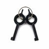 Picture of Ace Martial Arts Supply Hinged Heavy Duty Handcuffs and Keys, Black