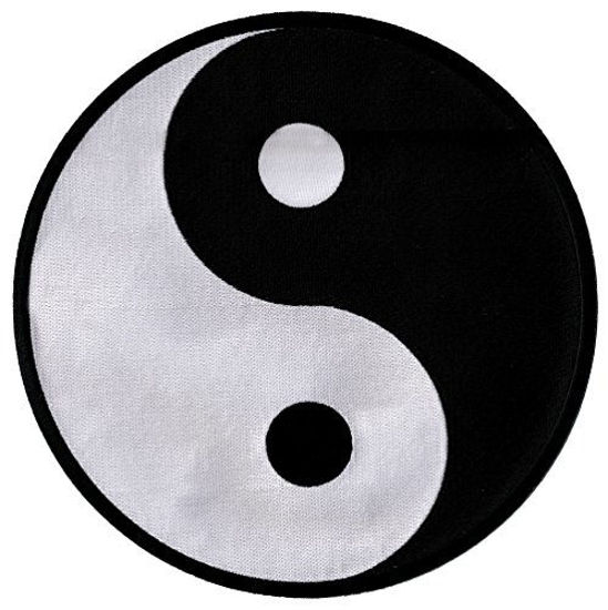 Picture of Large Yin Yang Embroidered Patch Iron-On Chinese Taoism Symbol