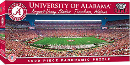 Picture of MasterPieces NCAA Alabama Crimson Tide, Stadium Panoramic Jigsaw Puzzle, Bryant Denny, 1000 Pieces