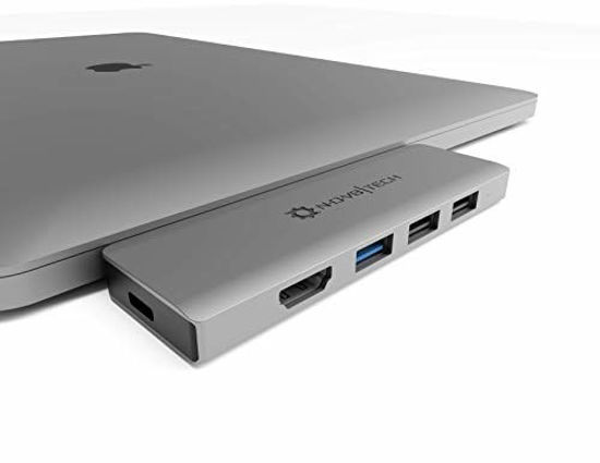 Adaptateur Slim Hub USB-C Pro 7 en 2 pour Apple MacBook Air Fin 2018/Fin  2020/Mi-2019/Mi-2022/MacBook Pro Satechi ST-HUCPHSM Gris Anthracite - Hub  USB - Achat & prix