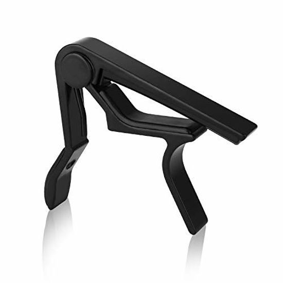 Picture of Guitar Capo, Quick-Change Capo for Acoustic and Electric Guitar, Ukulele, Bass, Banjo, Mandolin - Single Handed Capo