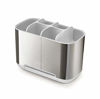 Picture of Joseph Joseph EasyStore Stainless-Steel Toothbrush Holder Bathroom Storage Organizer Caddy, Large