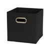 Picture of Household Essentials 80-1 Foldable Fabric Storage Bins | Set of 6 Cubby Cubes with Handles | Black, 6 lbs