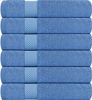 Picture of Utopia Towels Medium Cotton Towels, Electric Blue, 24 x 48 Inches Towels for Pool, Spa, and Gym Lightweight and Highly Absorbent Quick Drying Towels, (Pack of 6)