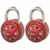 Picture of Master Lock 1530T Locker Lock Combination Padlock, 2 Pack of Combination-Alike, Assorted Colors