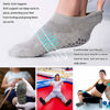 Picture of Unisex Anti Skid No Slip Hospital Slipper Socks with Grips for Pilates, Yoga, Barre, Home, Bella, Dance | Ankle Cut, Cushioned