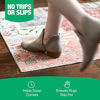 Picture of Non Slip Rug Gripper Pads: 9 Reusable Corner Carpet Tape Grippers - Adhesive No Skid Anti Slip Pad Hardwood Laminate Floors - Sticky Nonslip Grip Anchors Never Curl Area Rugs & Runner Edges (9)