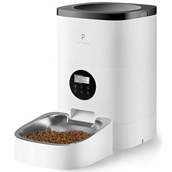 Picture of PETLIBRO Automatic Cat Feeder, Timed Cat Feeder with Stainless Steel Food Bowl for Dry Food, Programmable Portion Control 1-4 Meals per Day & 10s Voice Recorder for Small / Medium Pets (4L)