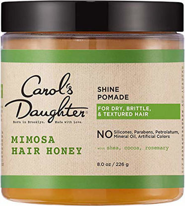 Picture of Carol's Daughter Mimosa Hair Honey Shine Pomade For Dry Hair and Textured Hair, with Shea Butter and Cocoa Butter, Paraben Free Hair Pomade, 8 fl oz (Packaging May Vary)