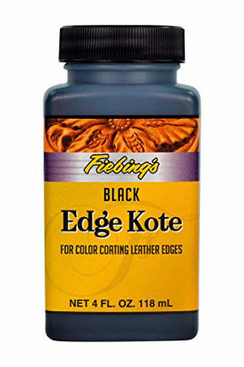 Picture of Fiebings Edge Kote, 4 Oz. - Color Coats Leather Edges - Black