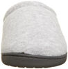 Picture of isotoner Women's Terry Slip On Clog Slipper with Memory Foam for Indoor/Outdoor Comfort, Heather Grey Rounded, 8.5-9