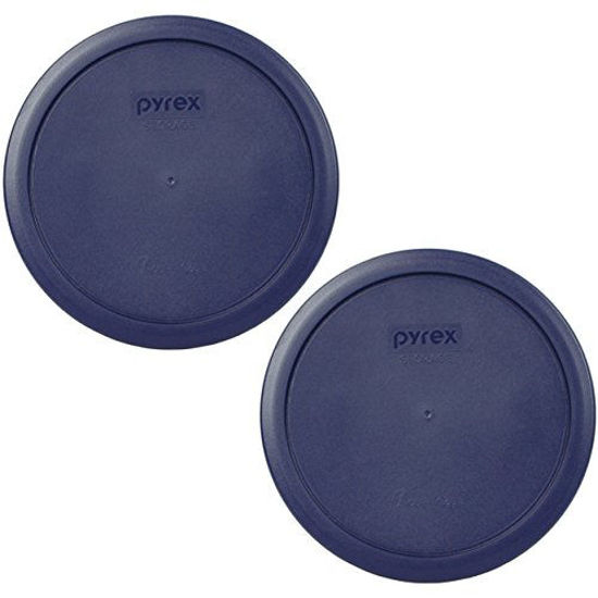 Picture of PYREX Blue Plastic Cover fits 6 & 7 cup Round Dishes (2 Lids)