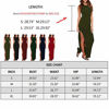 Picture of Meenew Women's Sleeveless Floor Length Maxi Stretchy Bodycon Dress Green XL