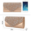 Picture of Naimo Flap Dazzling Rhinestone Clutch Bag Evening Bag Purse With Detachable Chain For Wedding and Party