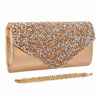 Picture of Naimo Flap Dazzling Rhinestone Clutch Bag Evening Bag Purse With Detachable Chain For Wedding and Party