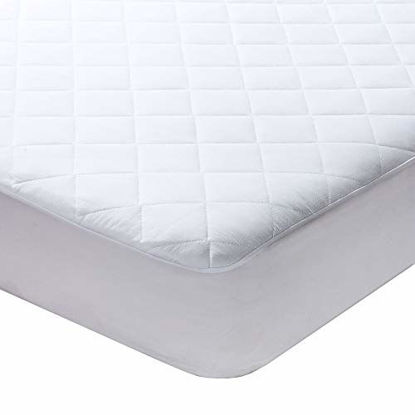 Picture of Milddreams Full Mattress Pad Cover Protector - Bed Pad Size (54x75 inches + 16" Deep Pocket) - Quilted Fitted Sheet