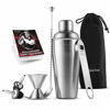 Picture of 7-Piece Cocktail Shaker Set - Bar Tools - Stainless Steel Cocktail Shaker Set Bartender Kit, With All Bar Accessories, Cocktail Strainer, Double Jigger, Bar Spoon, Bottle Opener, Pour Spouts.