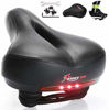 Picture of Giddy Up! Bike Seat - Most Comfortable Memory Foam Waterproof Bike Saddle, Universal Fit, Shock Absorbing Including Mounting Wrench - Allen Key - Reflective Band and Waterproof Protection Cover