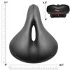 Picture of Giddy Up! Bike Seat - Most Comfortable Memory Foam Waterproof Bike Saddle, Universal Fit, Shock Absorbing Including Mounting Wrench - Allen Key - Reflective Band and Waterproof Protection Cover