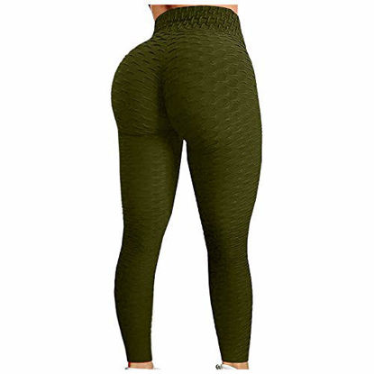 GetUSCart- SEASUM Women Scrunch Butt Leggings High Waisted Ruched Yoga Pants  Workout Butt Lifting M