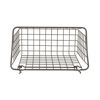 Picture of Spectrum Diversified 10" x 5" x 7" Pegboard & Wall Mount Large Wire Basket for Slatwall & Pegboard, Home & Garage Storage, Versatile Wall Organizer for Tools & Craft Supplies, Industrial Gray