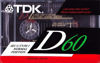 Picture of TDK D60 60-Minute Cassettes: 5-Pack