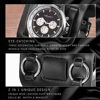 Picture of Avaner Mens Retro Steampunk Rock Black Wide Leather Bracelet Cuff Watches Big Face Round Dial Analog Quartz Sport Watch [Upgraded] Japanese Quartz Movement Watch