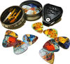 Picture of Vincent Van Gogh Guitar Picks Complete Gift Set For Guitarist. Celluloid Medium 12 Pack in A Tin Box + Picks Holder - Unique Stocking Stuffer For Guitar Player - Limited Time Deal