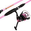 Picture of Wakeman Strike Series Spinning Rod and Reel Combo - Hot Pink