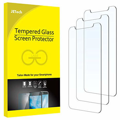 Picture of JETech Screen Protector for iPhone 11 Pro, iPhone Xs and iPhone X 5.8-Inch, Tempered Glass Film, 3-Pack