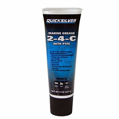 Picture of Quicksilver / Mercury 2-4-C Marine Lubricant / Grease w/ Teflon 8oz