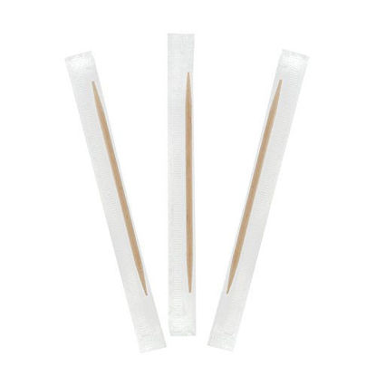 Picture of Royal Mint Individual Cello Wrapped Toothpicks, Package of 1000, 1-Pack, Beige