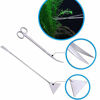 Picture of Jeeco Aquarium Scissor Tweezers Spatula Tool - 4 in 1 Stainless Steel Aquatic Plants Aquascaping Tools Set for Fish Starter Kits & Aquariums Tank