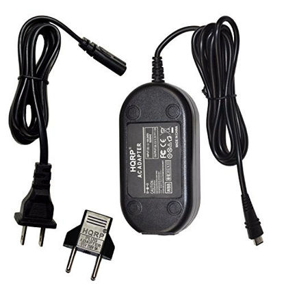 Picture of HQRP AC Adapter Compatible with Canon VIXIA HF-R800, HF-R82, HF-R80, LEGRIA HF R66, HF R67, HF R68, HF R606 Camcorder Charger Power Supply Cord + Euro Plug Adapter