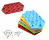 Picture of Diamonds Gem Cool 3 Pack of X 3D Ice Cube Chocolate Soap Tray Mold Silicone Party Maker