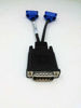 Picture of Dell DMS-59 to VGA Splitter For Dual Monitor Setups or as a VGA Adapter Y Cable Cord