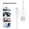 Picture of G-Cord Apple MFI Certified Short Lightning to USB Charging and Sync Cable (5 Pack, 7 Inch)