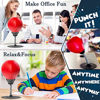 Picture of CozyBomB Desktop Punching Bag Gag Gifts for him - Stress Buster Relief Free Standing Desk Table Boxing Punch Ball Suction Cup Reflex Strain and Tension Toys for Boys Him Father Kids (Red)